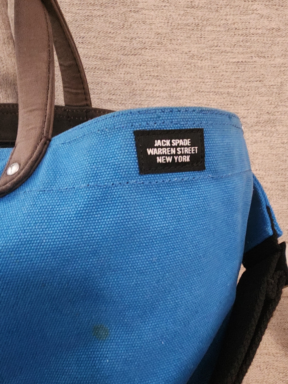 Jack Spade Blue and Green Two-Tone Bag - Picture 3 of 10